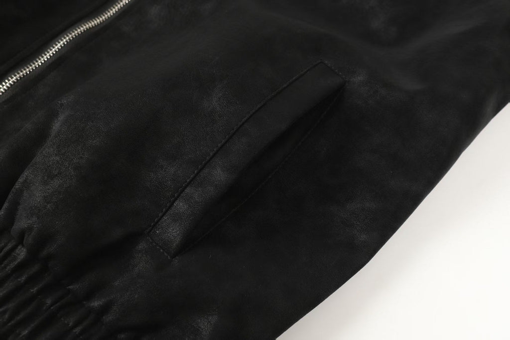 Horseshoe Cross Jacket - Black Street Embroidered Coat 8800